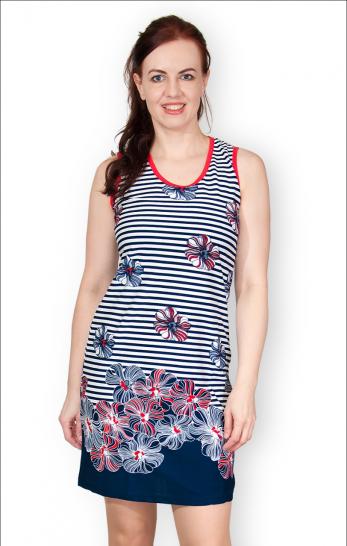 Платье трикотажное, полоска (149-5) - фото 2