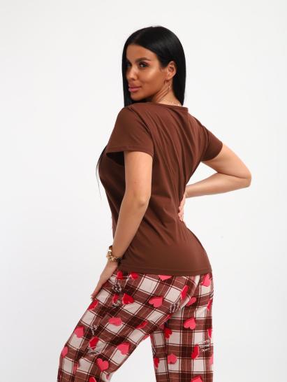 Пижама с брюками (01066, коричневый) - фото 8