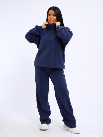 Костюм с брюками, флисовый (01061, синий) - фото 18