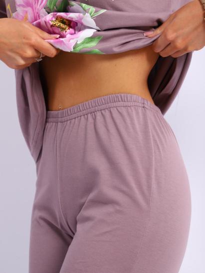 Костюм с бриджами, принт (00978, капучино) - фото 20