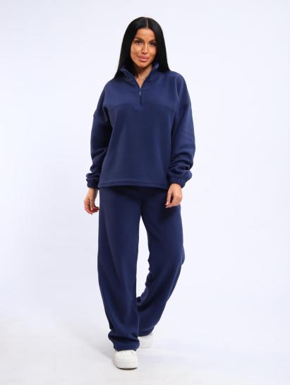 Костюм с брюками, флисовый (01061, синий) - фото 16