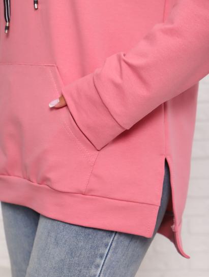 Толстовка с капюшоном, футер с лайкрой, розовый (944-4) - фото 13