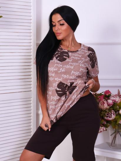 Костюм с шортами, коричневый (864-2) - фото 5