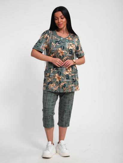 Костюм с бриджами (01070, оливковый) - фото 16