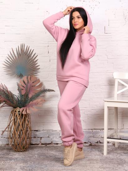 Брюки, футер с начесом 3-х нитка (01043, розово-бежевый) - фото 5