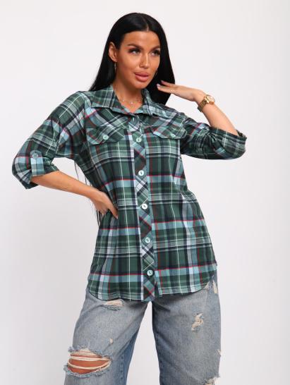 Рубашка на пуговицах (01058, зеленый) - фото 3
