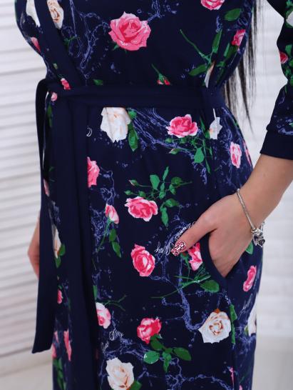 Пеньюар с сорочкой, синий (887-2) - фото 9