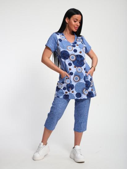 Костюм с бриджами (01072, голубой) - фото 16