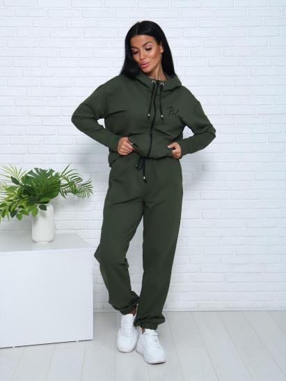 Костюм с брюками, футер с лайкрой 2-х нитка (00907, хаки) - фото 15