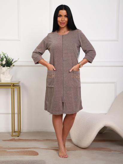 Халат махровый на молнии (01075, капучино) - фото 17