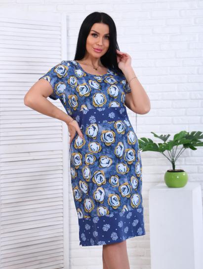 Платье трикотажное - "Джинс" (346) - фото 5