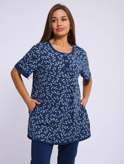 №089.1 Костюм с бриджами Костюм женский Синий - фото 2