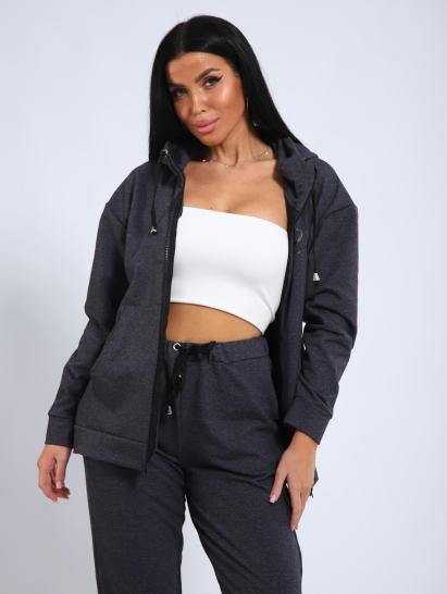 Костюм с брюками, футер с лайкрой 2-х нитка (00907, серый) - фото 16