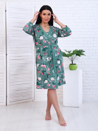 Пеньюар с сорочкой, зеленый (887-1) - фото 17