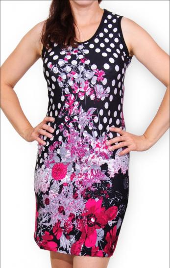 Платье из вискозы -  купон, малина (152-4) - фото 2