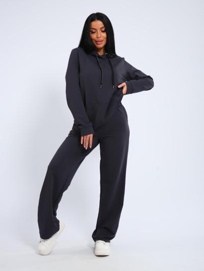 Костюм с капюшоном, футер с лайкрой (01045, антрацитовый) - фото 14
