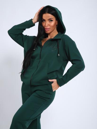 Костюм с брюками, футер с лайкрой 2-х нитка (00907, зеленый) - фото 2