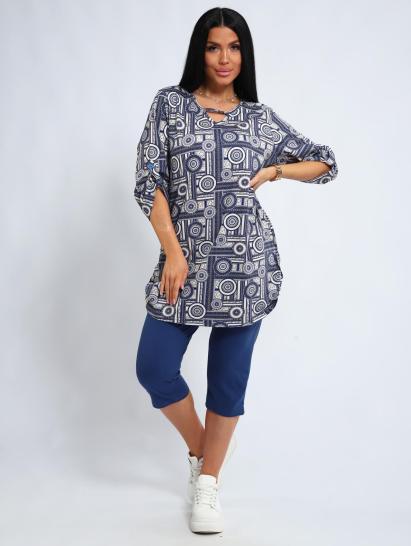 Костюм с бриджами (01052, синий) - фото 1