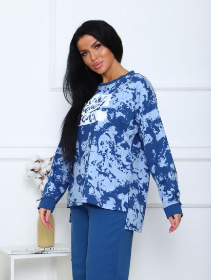 Костюм с брюками, принт (00963, индиго) - фото 9