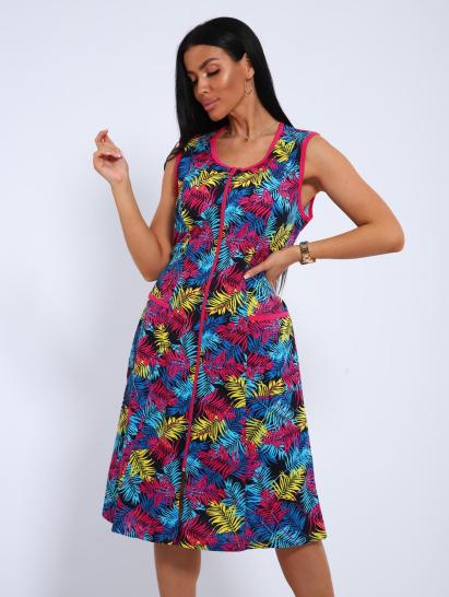 Халат на молнии с карманами (00993, разноцветный) - фото 4