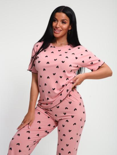 Пижама с брюками (01063, розовый) - фото 3