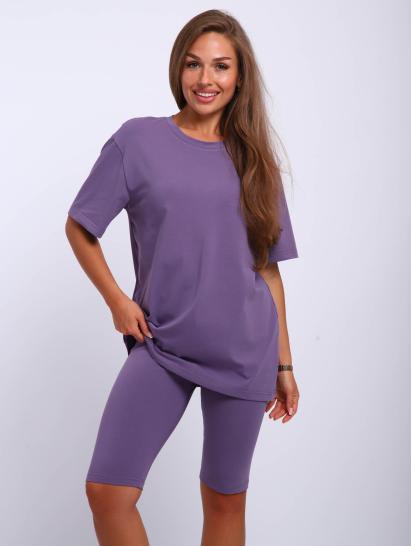 №025 Костюм с бриджами Костюм женский Лиловый - фото 1