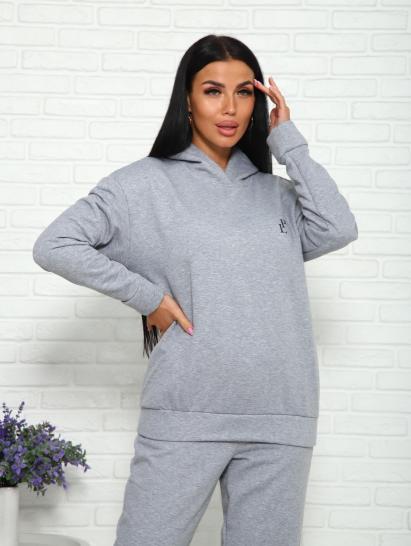 Костюм с брюками, футер с начесом 3-х нитка (01021, серый) - фото 21