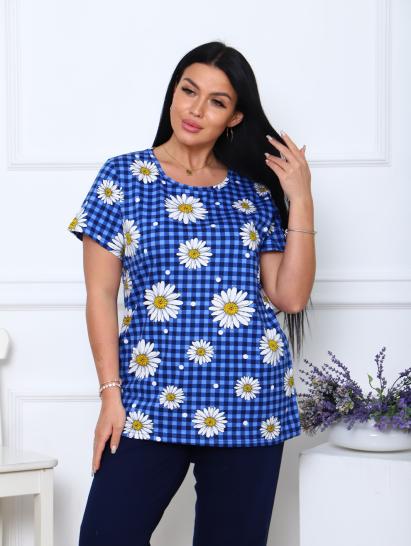 Костюм с бриджами, синий клетка (891-3) - фото 7