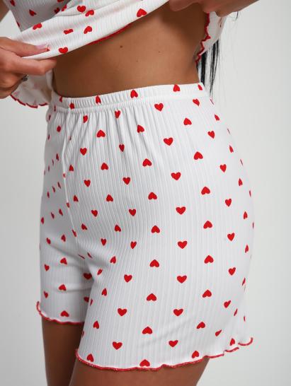 Пижама с шортами (01062, красный) - фото 13