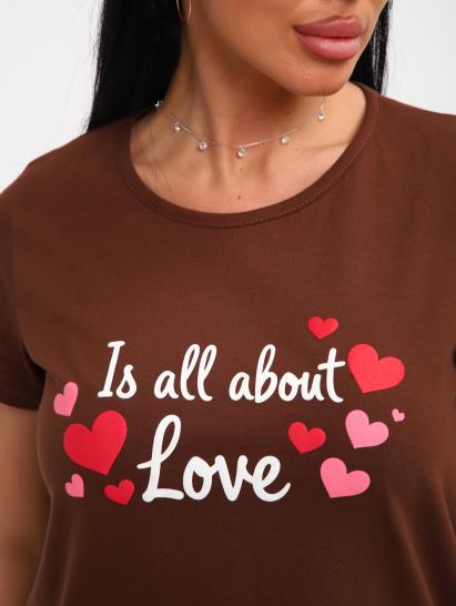 Пижама с шортами (01067, коричневый) - фото 2