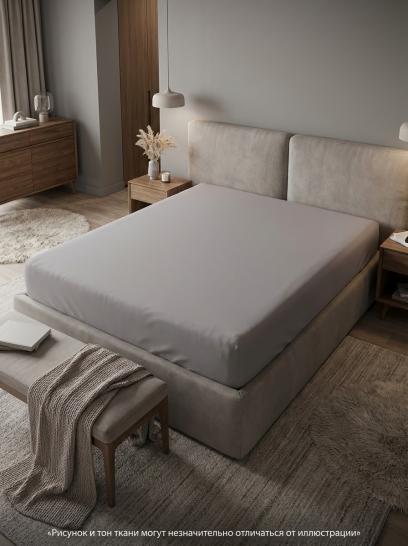 Простыня на резинке Грей сатин - фото 2