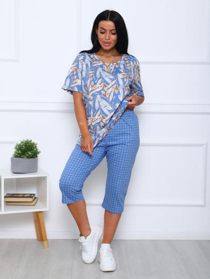 Костюм с бриджами (00990, голубой) - фото 13