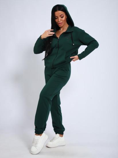 Костюм с брюками, футер с лайкрой 2-х нитка (00907, зеленый) - фото 12