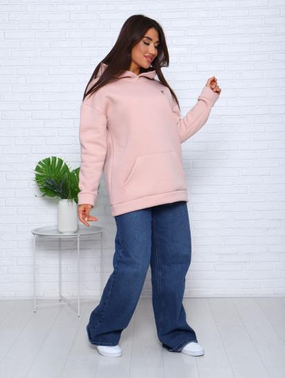 Толстовка с капюшоном, футер с начесом 3-х нитка, бежевый (878-5) - фото 4