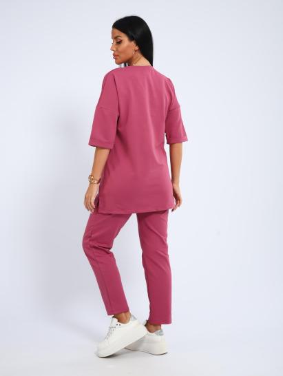 Костюм с брюками, футер с лайкрой (01048, сухая роза) - фото 11
