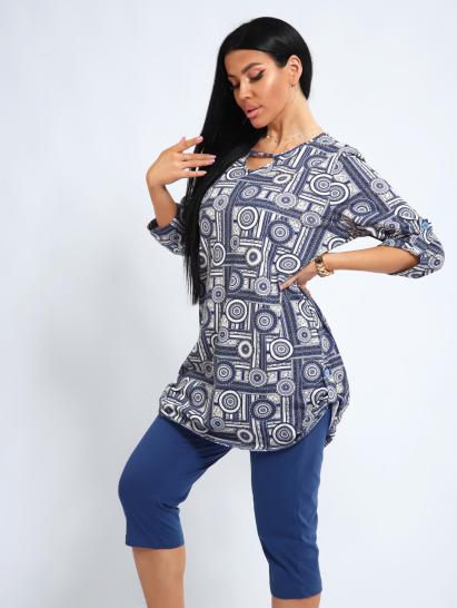 Костюм с бриджами (01052, синий) - фото 11