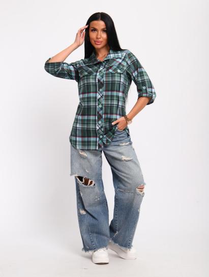 Рубашка на пуговицах (01058, зеленый) - фото 16