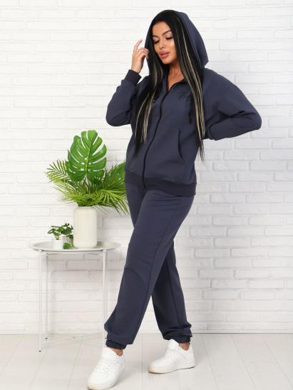 Костюм с брюками, футер с лайкрой 2-х нитка, антрацит (907-6) - фото 10