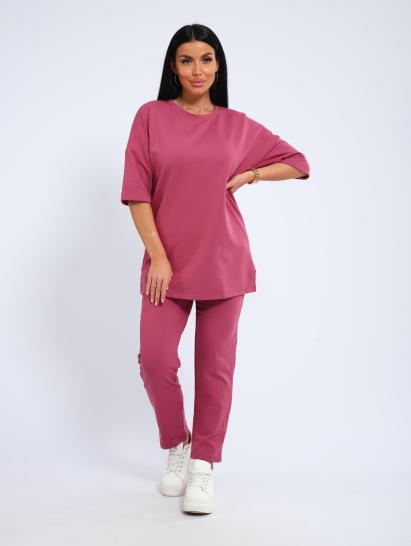 Костюм с брюками, футер с лайкрой (01048, сухая роза) - фото 16