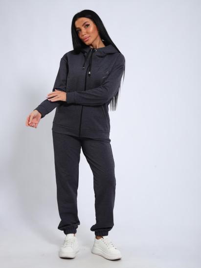 Костюм с брюками, футер с лайкрой 2-х нитка (00907, серый) - фото 12