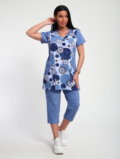 Костюм с бриджами (01072, голубой) - фото 14