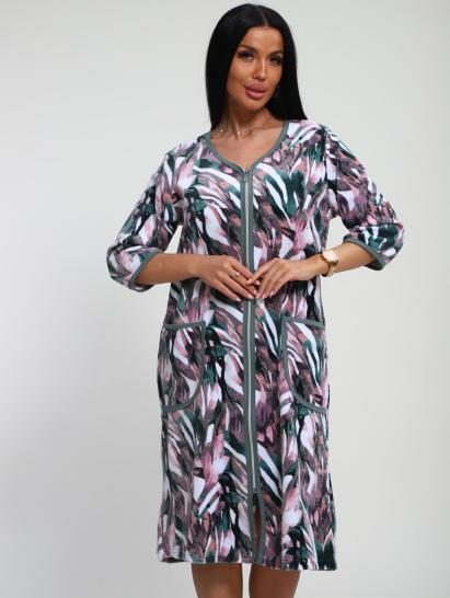 Халат велюровый на молнии (00941, изумрудный) - фото 4