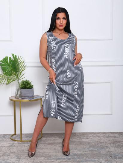 Сарафан, полоска черный (918-2) - фото 1