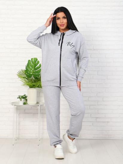 Костюм с брюками, футер с лайкрой 2-х нитка, меланж (907-5) - фото 1