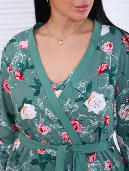 Пеньюар с сорочкой, зеленый (887-1) - фото 12