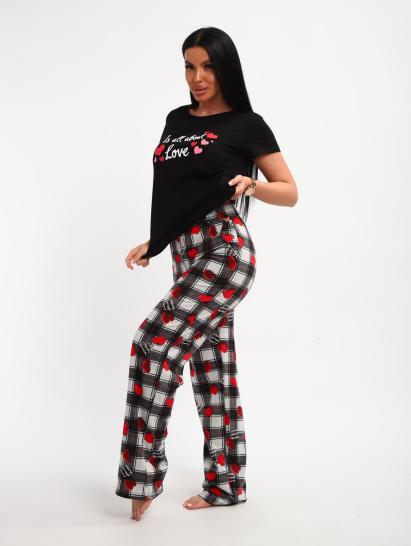 Пижама с брюками (01066, черный) - фото 9