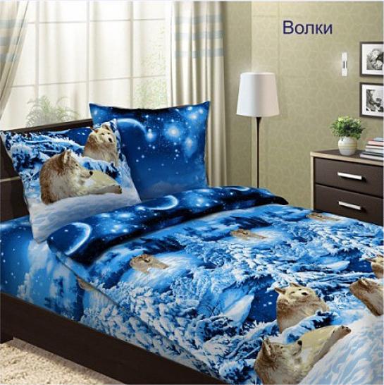Наволочка Волки бязь - фото 1