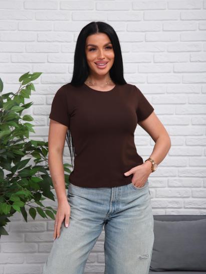 Футболка женская (01078, коричневый) - фото 8