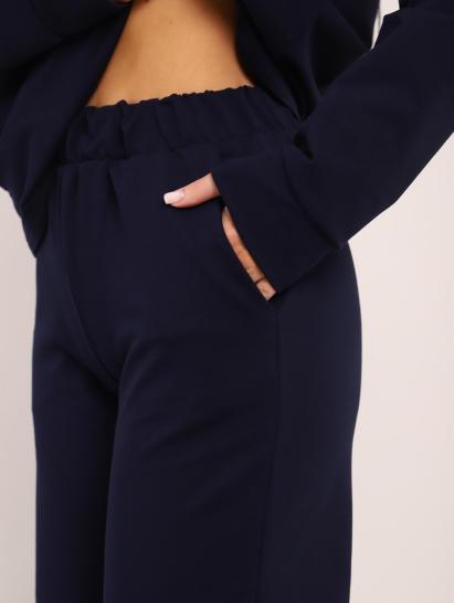 Костюм с капюшоном, футер с лайкрой (01045, темно-синий) - фото 24