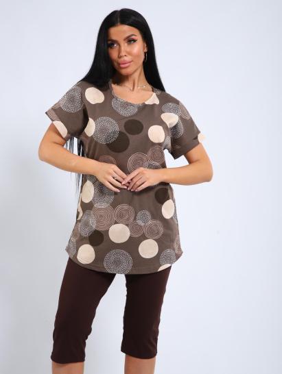 Костюм с бриджами (01050, коричневый) - фото 4